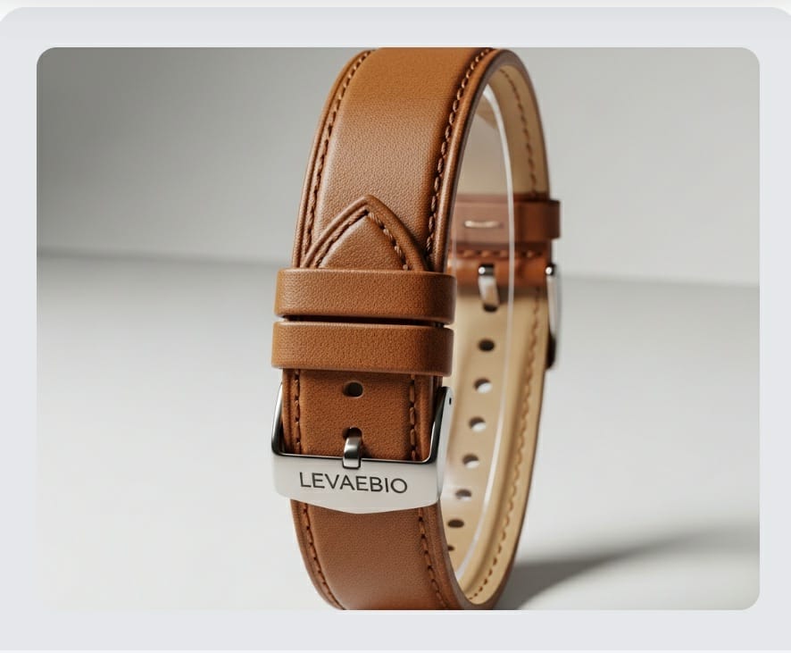 Luxury Belt Example with Levaebio Logo